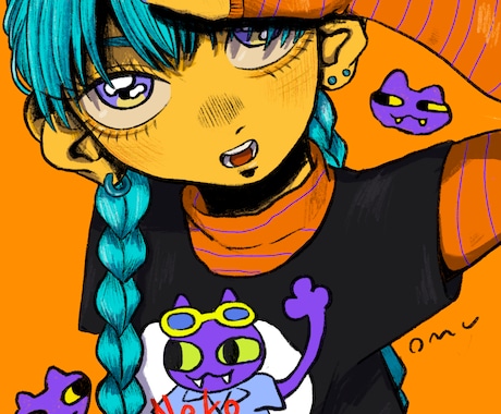 個性的でカラフルなイラストを描きます 個性的で可愛いイラストをご提示します！ イメージ1