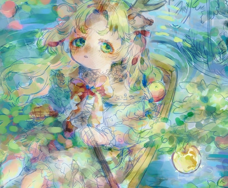 柔らかい童話のような印象のイラストを制作します 堅苦しい文章、伝わりにくい場面やその魅力。人から人へ伝えます イメージ2