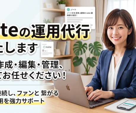 noteの運用代行いたします 読まれるnoteの運用代行お引き受けします イメージ1