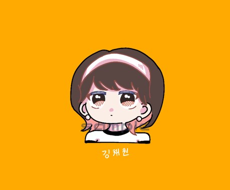 ゆるふわx似顔絵アイコン描きます SNS/インスタ/ブログ用、背景柄も対応◎ イメージ2