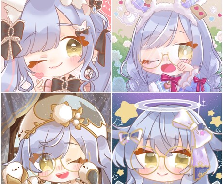 アイコンイラスト描きます かわいいデフォルメキャラ描きます！頭身絵も可です！ イメージ2