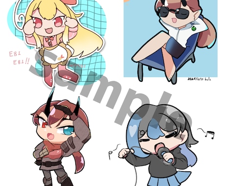 商用利用込み！もちっとデフォルメ描きます サムネイルやアイコンにいかがですか？ イメージ2