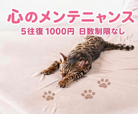 チャットで気軽に心の整理　雑談　何でも話せます お試しにもおすすめ⭐︎ 5往復　すきま時間にいつでも送ってネ イメージ1