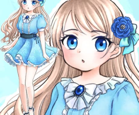 かわいく綺麗なイラストを、丁寧に制作します アイコン、ヘッダー、結婚式用、ポスターまで幅広く経験あり！ イメージ1