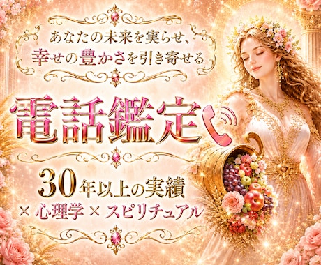 鑑定歴30年以上✨現実を好転させる電話鑑定をします ✨「ただ当たる」だけでなく「納得できる」「前向きになれる」 イメージ1