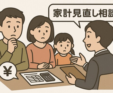 夫婦・子育て家庭の家計見直し相談受けます 家計が不安な方へ。初心者向け相談 イメージ1