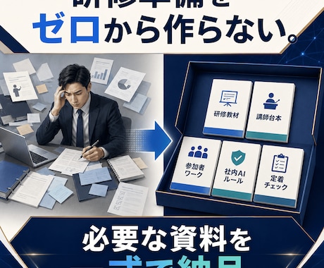 顧問先研修にも使えるAI研修キットを提供します 講師経験ゼロでも安心！全392ページ！顧問先研修にも使用可！ イメージ2