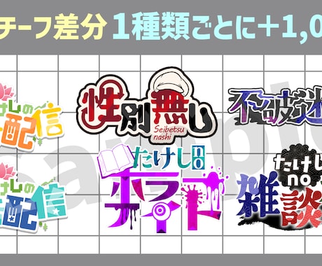どんなジャンルのロゴでも作ります 使用用途は問いません、どんなロゴでも一生懸命作ります！ イメージ2