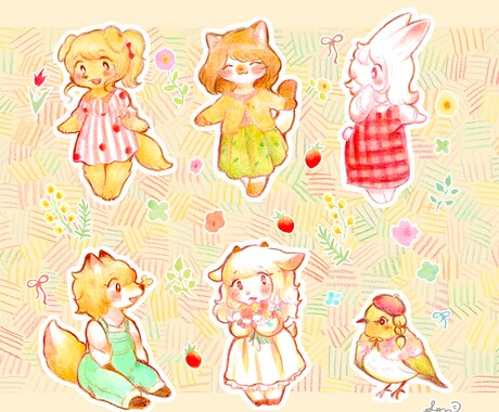 唯一無二のあなただけのイラストをお描きします アナログで心を込めてお描きします イメージ2