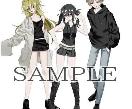 TRPGや配信で使える立ち絵作成します 【リピーターの方500円引き！】全身4000円で立ち絵作成 イメージ2