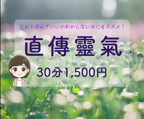 お手軽♫　遠隔直傳靈氣20分コースお届けします ⭐︎オプションで30分／60分／90分コースあります⭐︎ イメージ2