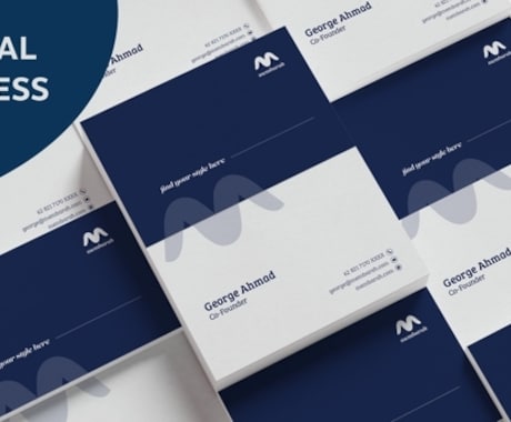 名刺をデザイン致します シンプルでカッコイイ名刺でビジネスマンに。 イメージ1