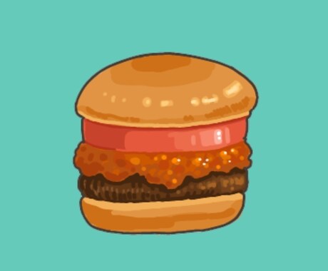 かわいい食べ物のイラストアイコンをつくります ♪sns利用にぴったりの食べ物や飲み物のイラスト◎ イメージ2