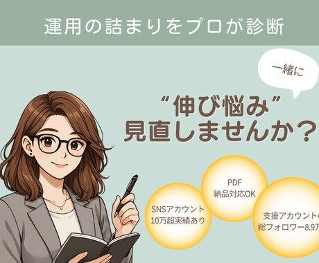 SNS投稿が伸びない理由を診断＆提案します 投稿改善＋キャプション例をご提案 イメージ1