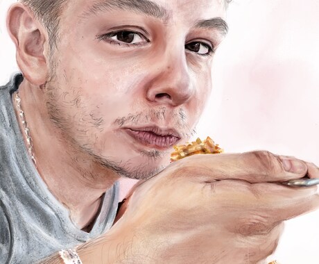 特別な日に贈るおしゃれな似顔絵を描きます 筆記体・英文メッセージ ✕ リアルタッチ イメージ2