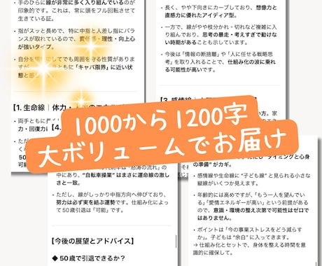 あなたの手相運勢から◆成幸能力◆一緒に探します コーチング×占いで理想が叶うまでの未来をシュミレーション イメージ2