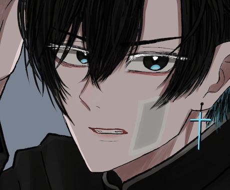 魅力的な男の子のアイコン/イラスト描きます あなたが希望する男性バストアップアイコンを作成いたします イメージ1