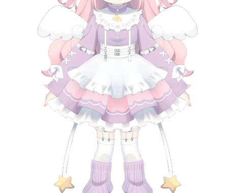 キャラクターデザインからモデリングまで制作します Vtuberになりたい方、配信の設定までサポートできます。 イメージ2