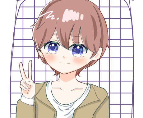 可愛いアイコンサイズのイラスト描きます SNSのアイコンなどにお使いください！ イメージ2