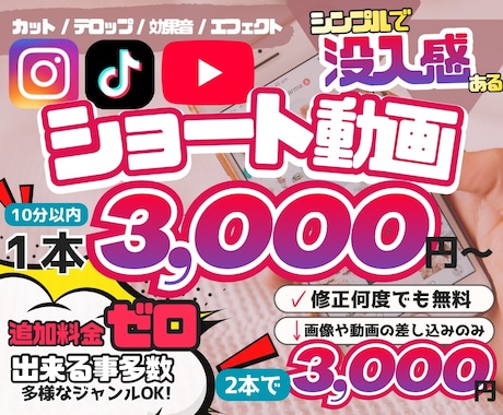 伝わるリール・ショート動画編集をいたします 目的やゴールに繋げる没入感ある動画を制作します イメージ1