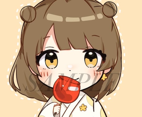 残り4枠！丁寧なミニキャライラストお描きします 修正無制限無料☆即日・商用利用も対応可能◎まずはご相談下さい イメージ2