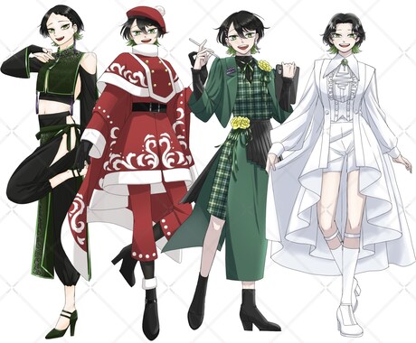 IRIAMの立ち絵描きます あなただけのこだわり新衣装承ります イメージ2
