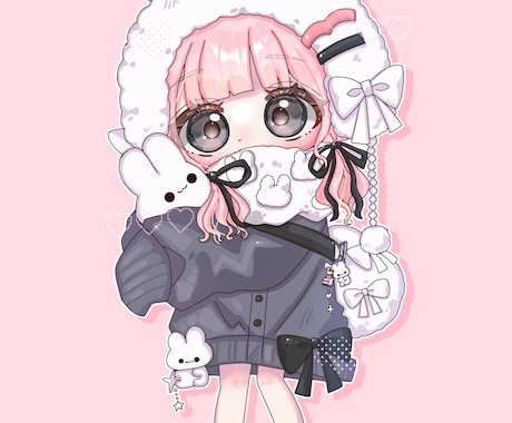 可愛いイラスト作成します こちらは全身イラストのご依頼になります イメージ1