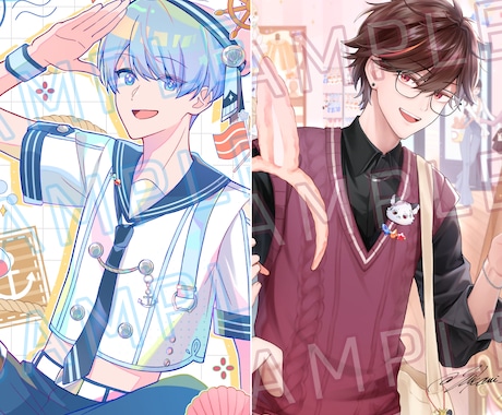 一枚絵を制作します 誕生祭、記念イラストやスチル絵にもご活用いただけます イメージ2