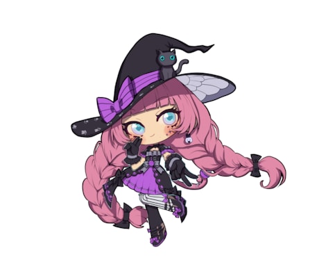 可愛い！2.5頭身デフォルメキャラを描きます 頭身高めの可愛いデフォルメキャラクターイラストを描きます イメージ1