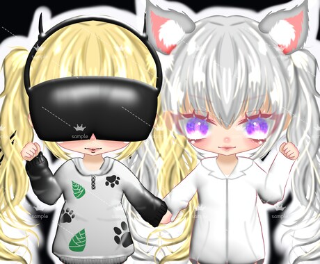 ゲーム、配信用等アイコン描きます トータルアイコン作成！自分をミニキャラ化してみませんか？ イメージ2
