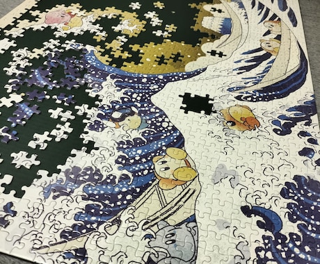 ジグソーパズルの組み立て代行いたします お気に入りのイラストや絵画をお部屋に飾りませんか♪ イメージ1
