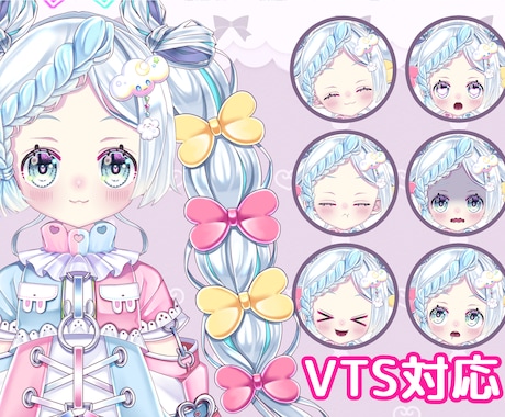 Vtuberモデル全行程制作いたします 大好きを詰め込んだキャラで活動しませんか？ イメージ2