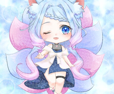 魅力的なＳＤ描きます 綺麗・ファンタジー・厚塗り風・アニメ塗りも可能！ イメージ2