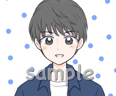 漫画風SNSアイコン・似顔絵描きます やさしい・かわいらしい雰囲気にしたい方に！ イメージ2