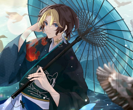 和風の1枚イラスト制作します イメージ1