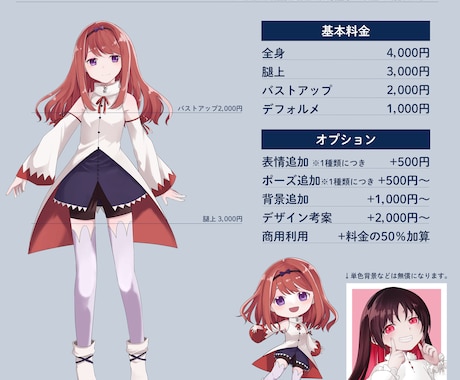 SNSアイコンや一枚絵、立ち絵など可愛く描きます 商用利用対応可能◎お気軽にご相談ください！ イメージ2