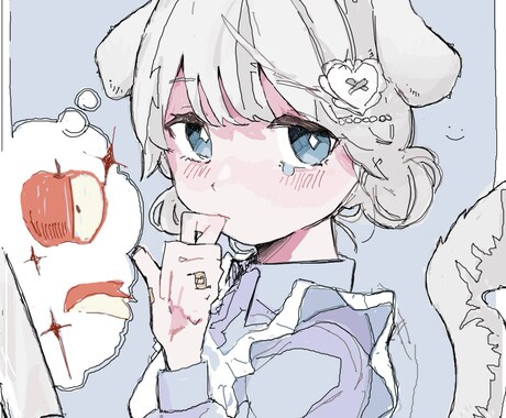 インディーアニメ風のかわいめ絵柄でイラスト描きます 手描きのぬくもり詰まった理想により近いイラストを制作します！ イメージ1