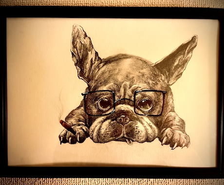 ハイクオリティなペット画を手書きでお描きします ＊オリジナルデザイン可＊インテリアアート＊可愛く描きます♪ イメージ1