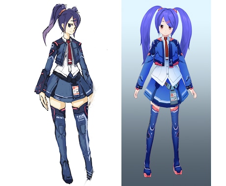 VTuber３Dキャラクター制作します VRoid製3Dモデルです。配信活動等でご利用できます。 イメージ2
