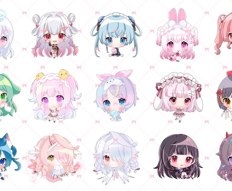 2頭身の可愛いデフォルメを描きます もちもちちゅるキラで可愛いを求めてる方に イメージ2