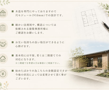 一級建築士が「今の間取り図」をアップデート致します 契約後でも遅くない。暮らし目線で再設計致します。 イメージ2