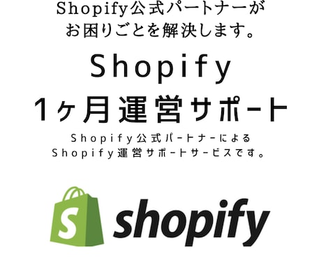 Shopify運営コンサル1ヶ月サポートします 今まで培ってきたECの知見・経験を活かしたサポートをします イメージ1