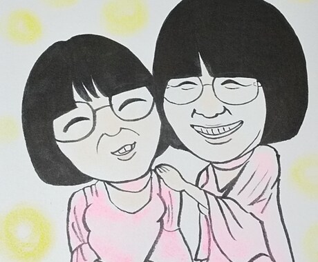 似顔絵製作します 記念日などのプレゼントにいかがですか？ イメージ1