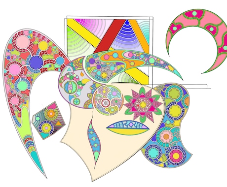 抽象画のイラスト描きます イメージ1
