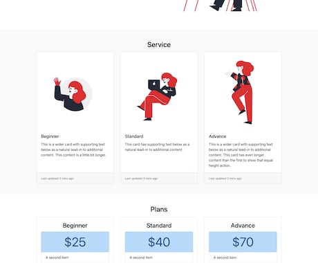 HTML/CSSコーディング作業の代行致します デザインが決まっていて、コーディングだけして欲しいという方 イメージ2
