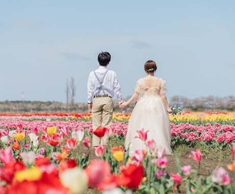 元教員の卒花がウエディングの前撮り出張撮影します 一緒にプランニングして素敵な2人らしい撮影にしましょう！ イメージ2
