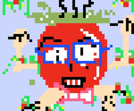 癖強なドット絵描きます 【ドット絵】食べ物や動物の面白いドット絵 イメージ2