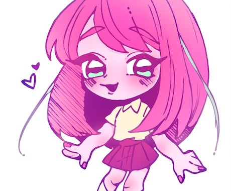ちびキャラ★イラスト制作いたします SNSアイコンやヘッダー、その他用途に！デフォルメイラスト★ イメージ1