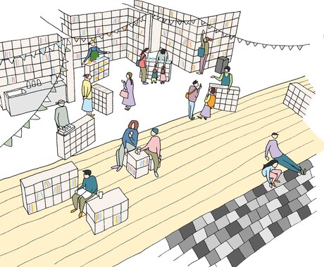ある様子や光景を描いたイラストを提供いたします イベントポスターや挿絵等、用途に合わせた情景を描きます イメージ1