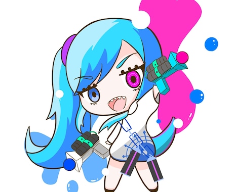 商用利用可・カワイイミニキャラ描きます 動画の挿絵・アイコンにどうぞ！ イメージ1